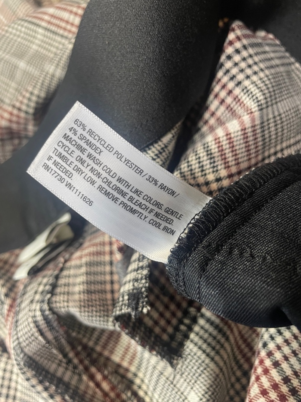 Ava & Viv Plaid High Rise Ankle Comfort Stretch Ankle Trousers Plus Size NWT - Picture 8 of 11